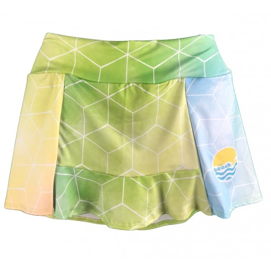 SAIA SHORTS BEACH.ME - AMARELA/VERDE E AZUL